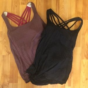 Two Lululemon free to be wild tops